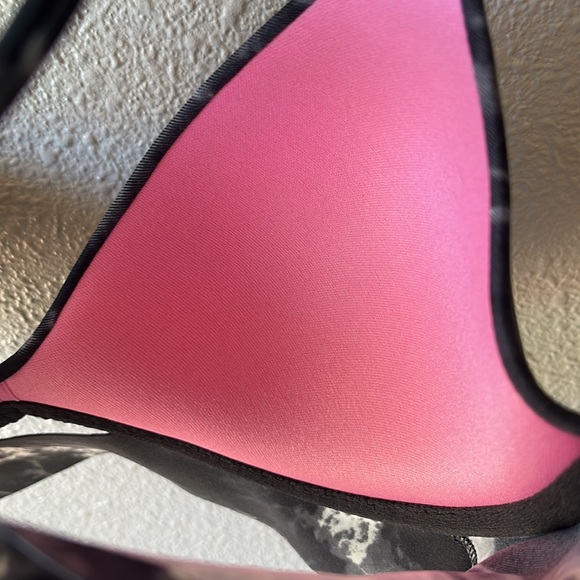 PINK marble Strappy bralette Medium - Picture 3 of 7